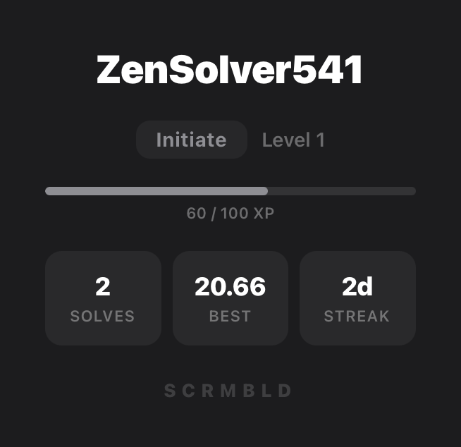 Profile share card
